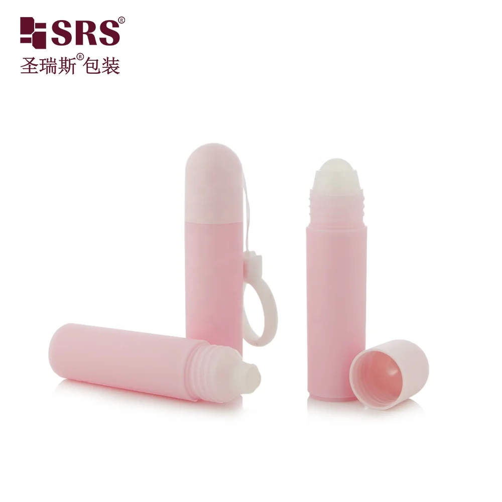 RPPF-20ML Cherry Blossom Colored Pink Empty Roller Bottle for Body Smell Liquid Packaging Factory Direct Sale