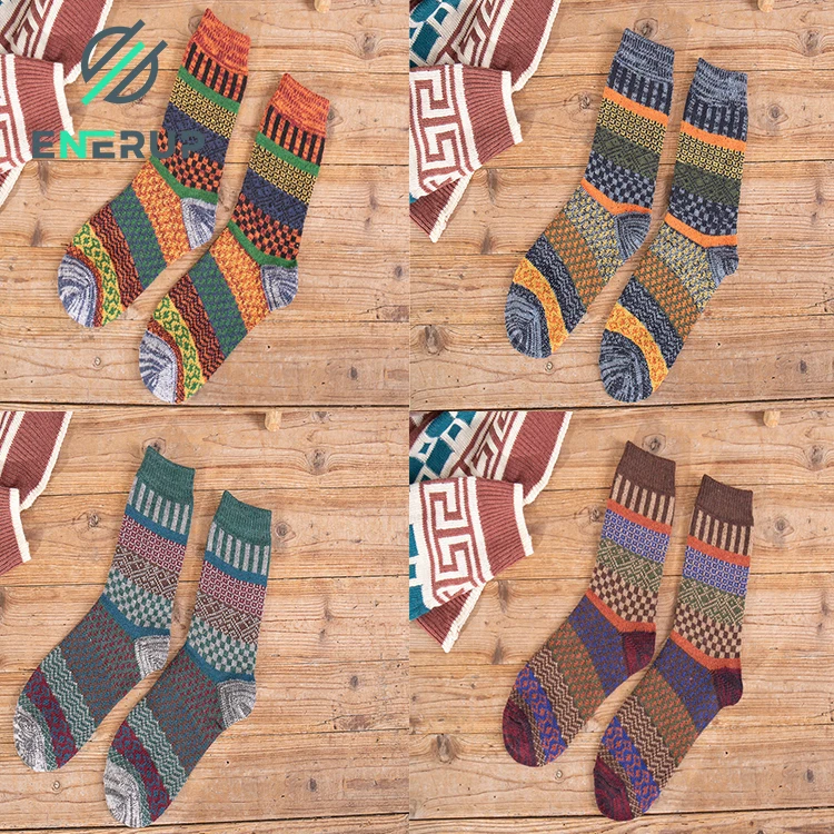 Enerup Custom Kaos Kaki Pria Calcetines Mujer Mens Heat Thick Insulated Extreme Boot Winter Warm Thermal Socks
