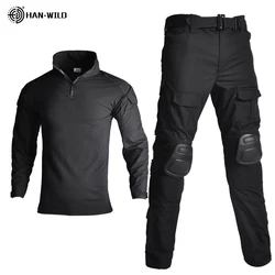 HAN WILD Tactical uniform wholesale jacket trousers tactical uniform combat shirt training tactical frog uniform