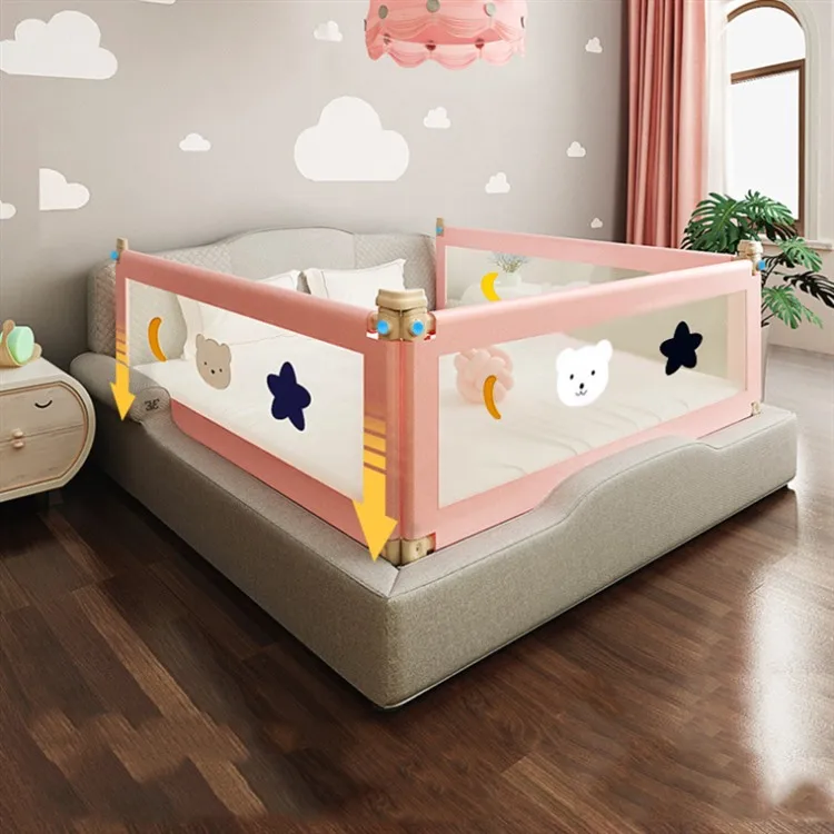 Logo Creative baby tools Safety Gate Babe Barrier For Beds Crib Rails Security Fencing Baby Playpen Center Child Bed Guard Rail