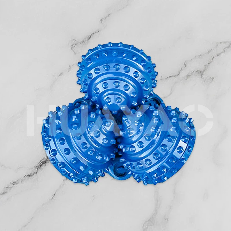 PDC material roller drill bit conical mining triangular drill bit