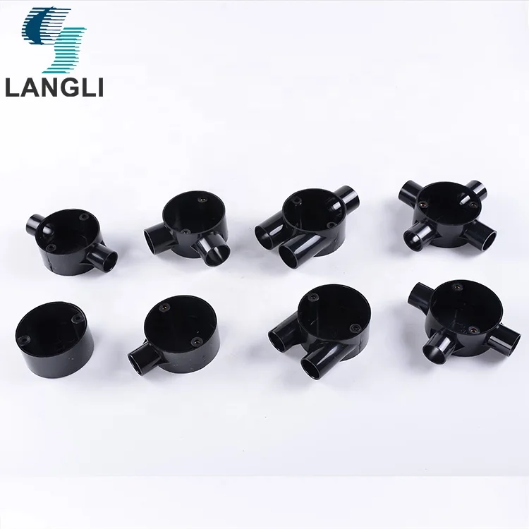 Electrical PVC Conduit 20MM 25MM 4 Way Circular Light Box