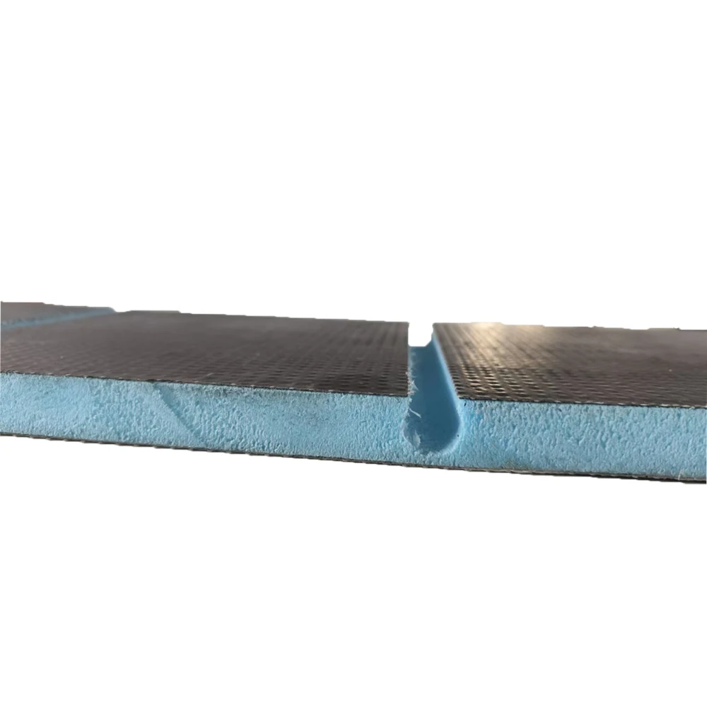 In the European market High quality and affordable waterproof and thermal insulation  XPS slotted tile backer board