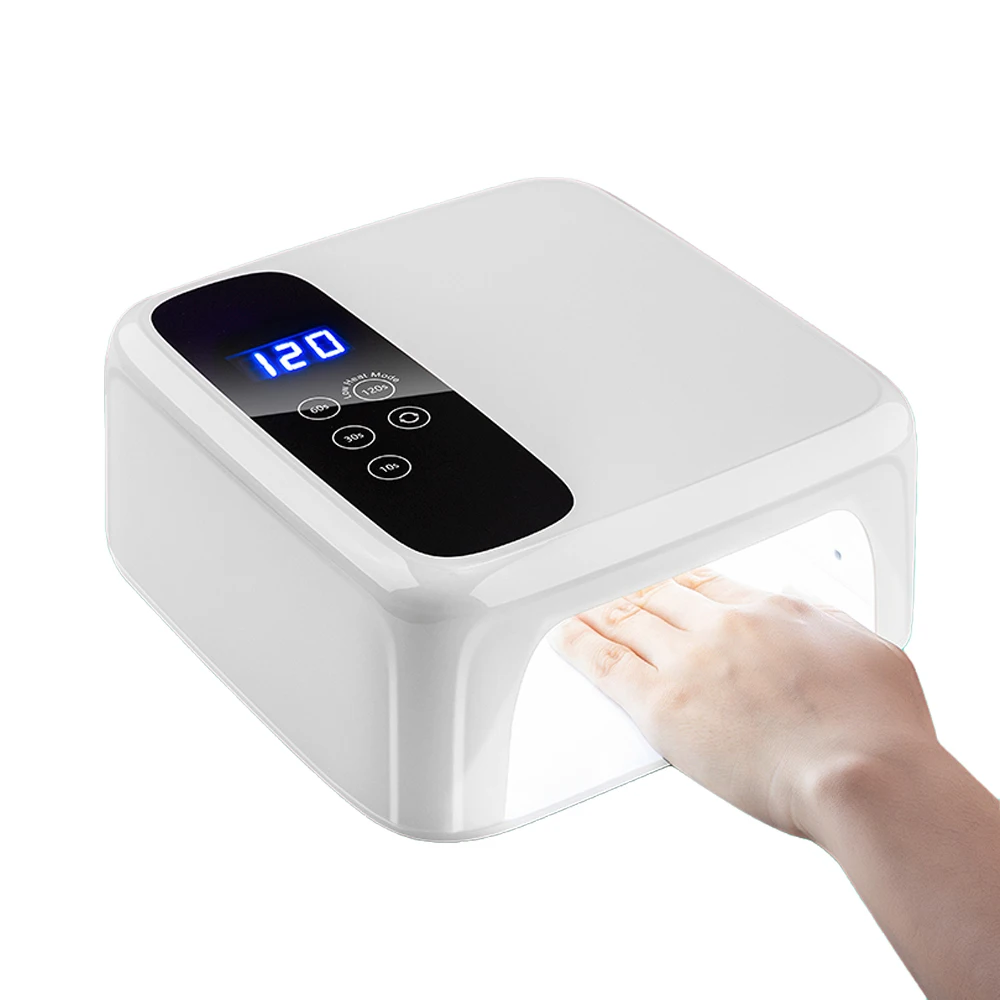 High Quality LCD Touch Screen Nail Machine 72W Large Capacity Rechargeable Nail Dryer
