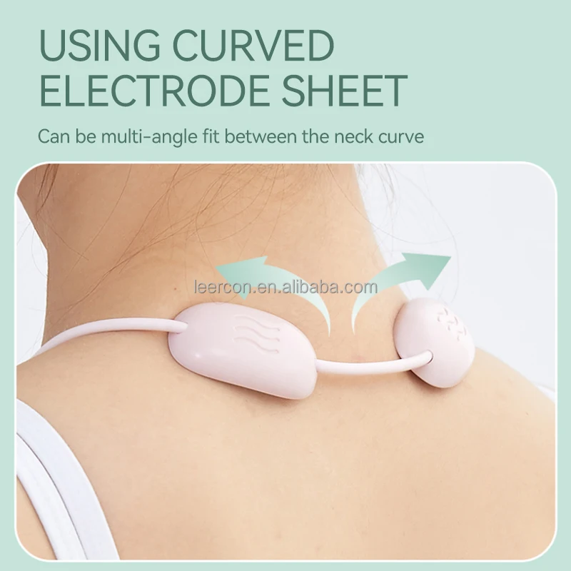 LEERCON 2023 Custozation Wireless New  Relieve Cervical Spine Acupuncture Smart Electric Pulse Neck Massager