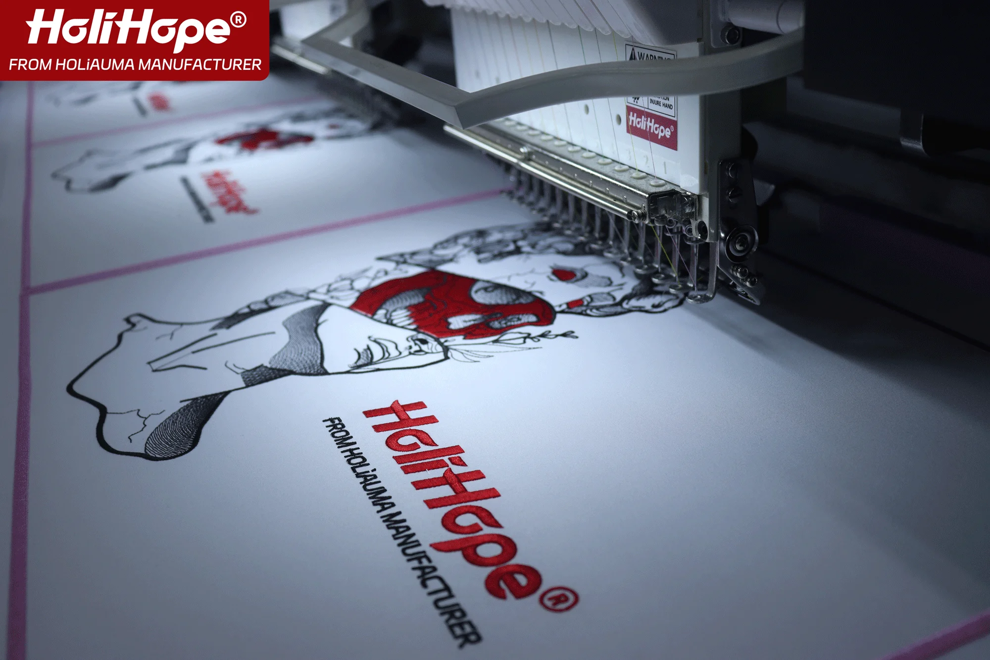 10 Years Warranty Holiauma Holihope 6 head computerized cheap embroidery machine quality like barudan embroidery machines sale