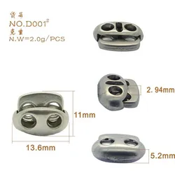 Wholesale Fashion Design Custom Leather Draw Cord Stopper Spring Buckle Toggle End Rope Stopper