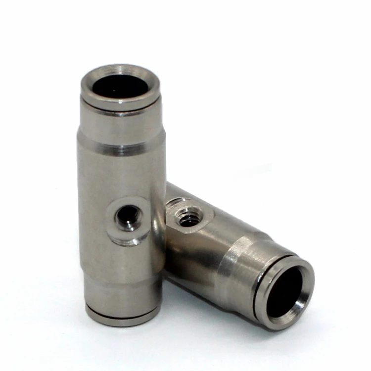 Nickel Plating Brass Misting Nozzles Straight Coupling for 1 Fog Nozzle Connection
