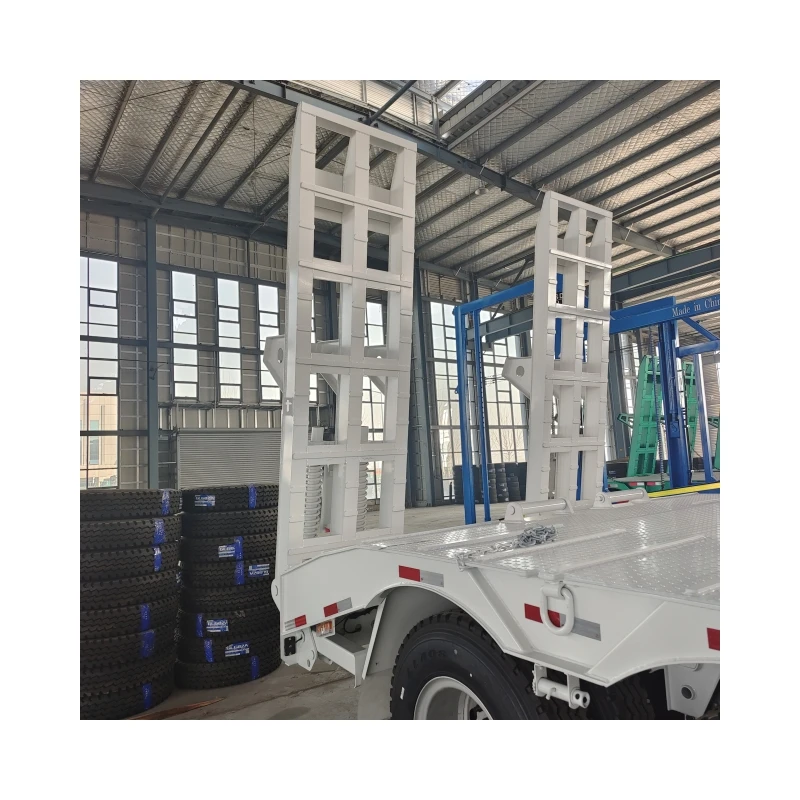 TRAILER 3 Axles Chassis Loader Lowboy Gooseneck Semi Trailers Tilt Slide Standard Low Bed Truck Trailers Made in China