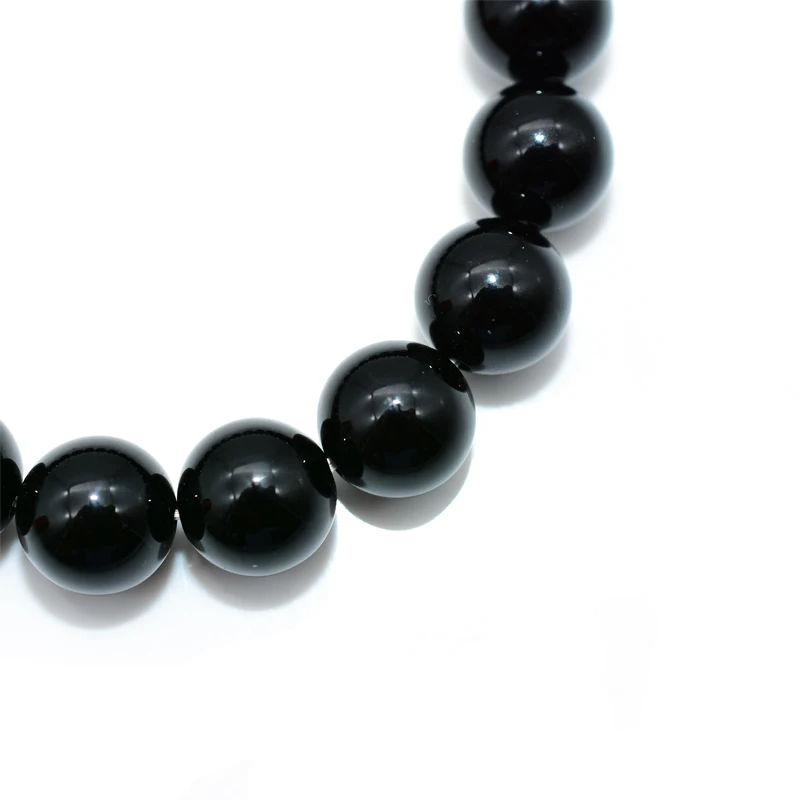 Trade Insurance High Grade 4/6/8/10/12MM Natural Black Tourmaline Bracelet