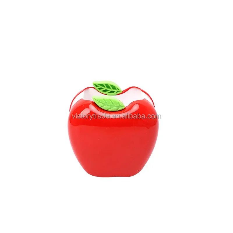 V-GF20210401002   Promotional gifts plastic pen apple shaped pen holder/office pen holder/desktop organizer
