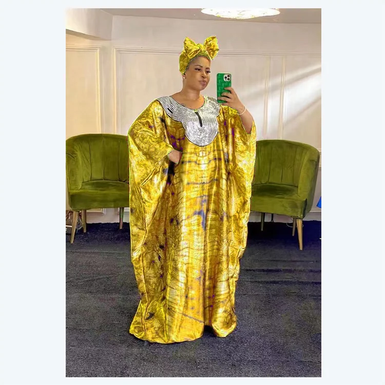 PROMISTAR Traditional African Clothing Dress Oversized Chic Robe Africaine Femme Kenyan Polyester Dashiki