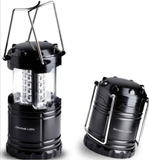 Bright 30LED Camping Lanterns Battery Powered Telescopic Hanging Portable Lanterns for Outdoor Camping Hiking