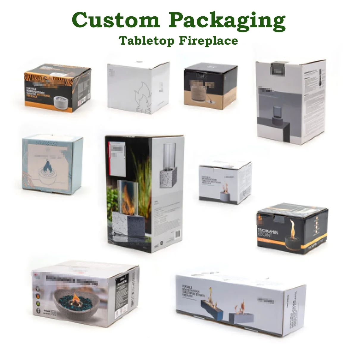 Wholesale New Design Indoor Outdoor Concrete Mini Desktop Tabletop Table Top Portable Bioethanol Firepit Fire Pit Bowl