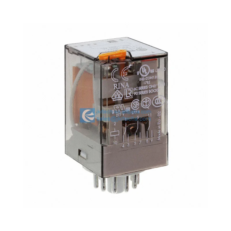 On Sale 60.13.8.230.0040 60 General Purpose Relay 3PDT 3 Form C 230VAC Coil Socketable 60-13-8-230-0040 Plug In 11 Pin Octal