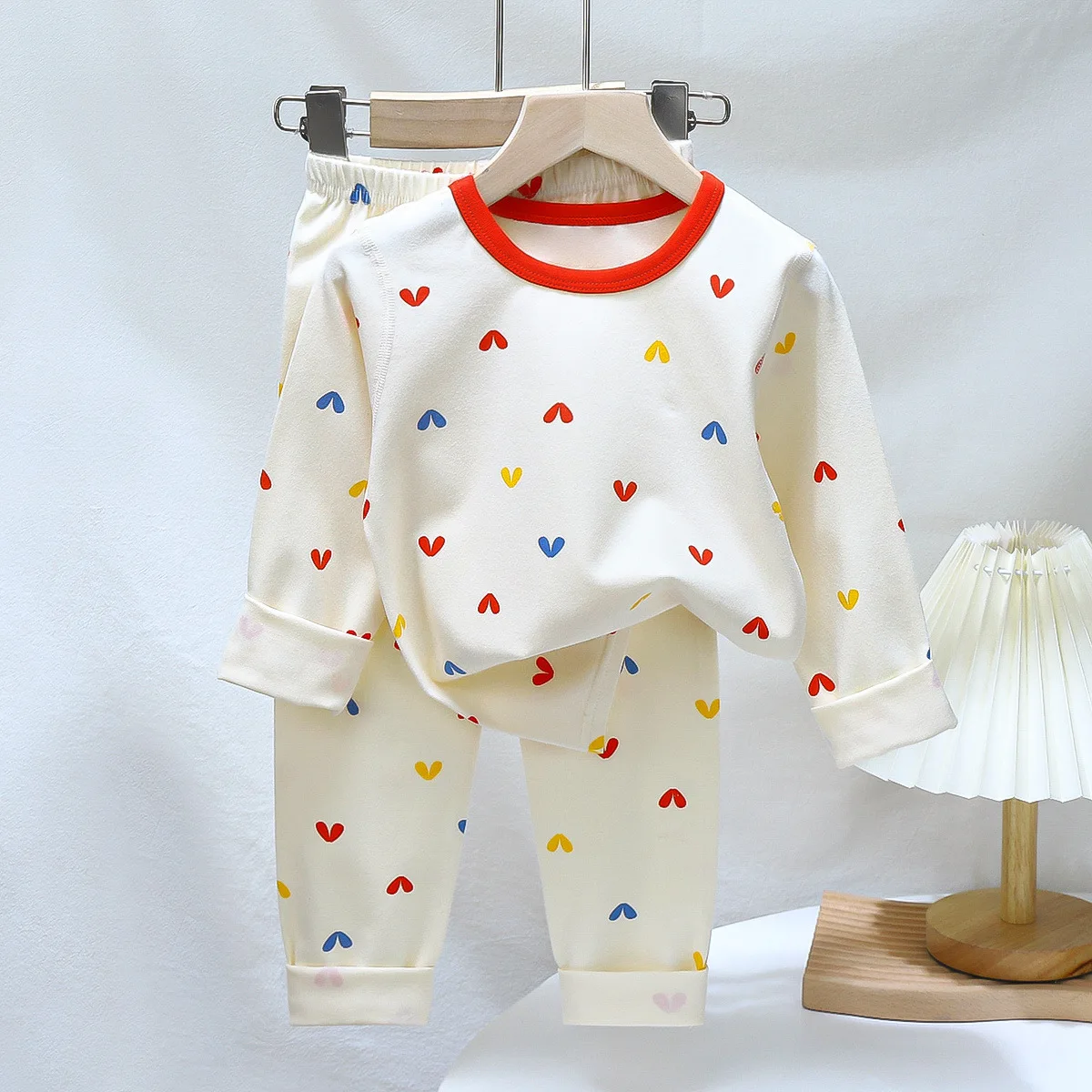 Rarewe Autumn Winter Children Cute Pajamas Set Kids Baby Underwear Soft Clothing Long Sleeve Children Sleepwear Pajamas