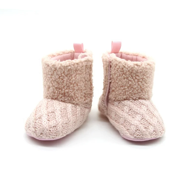 
Fast Delivery Lambswool Soft Sole Sock Shoes Baby Girl Dress Boots 