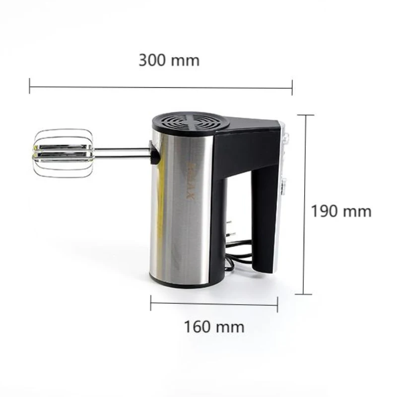 New Design 500W Egg Beater 5 Speeds Portable Handheld Electric Hand Mixer For Baking