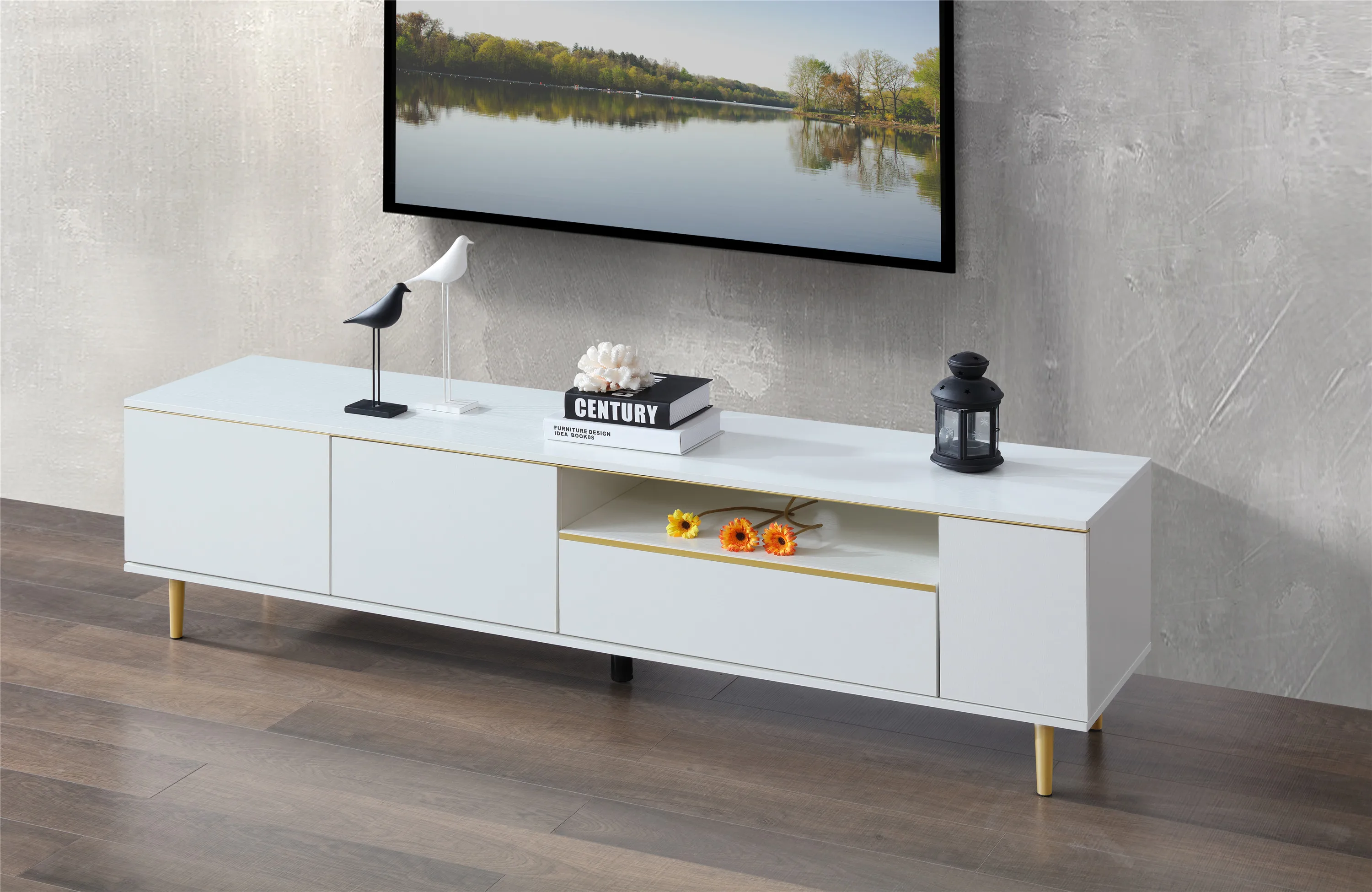DZ27-A tv stand (white)