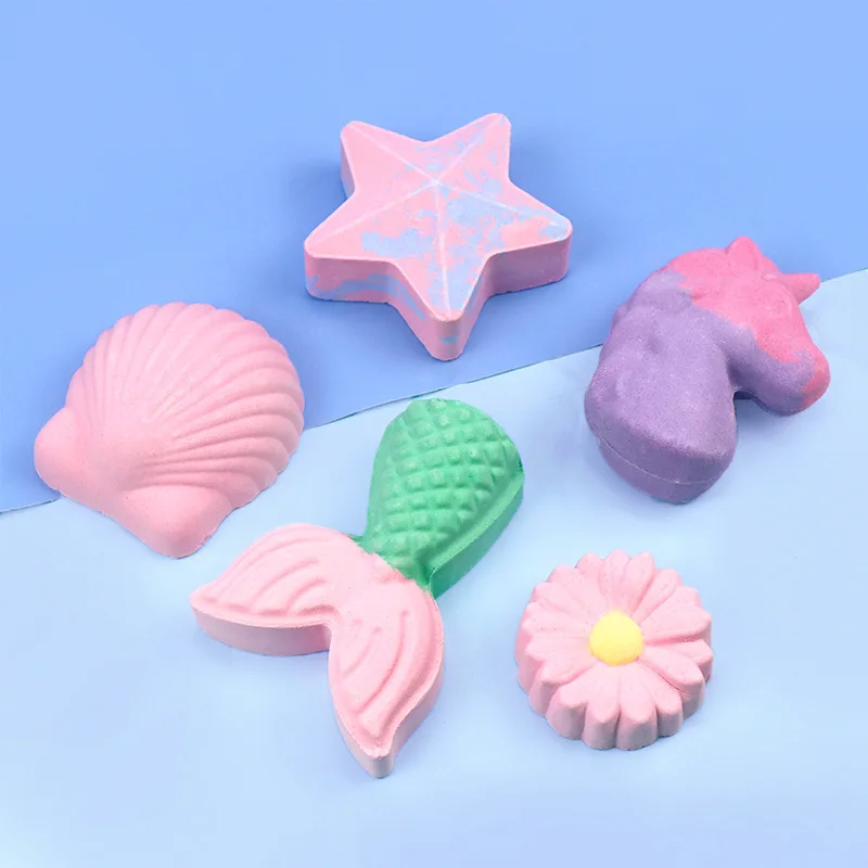 Mermaid Bath Bombs Skin Whitening Mermaid Tail Bath Bomb Natural Kid Kids Bath Bomb Private Label