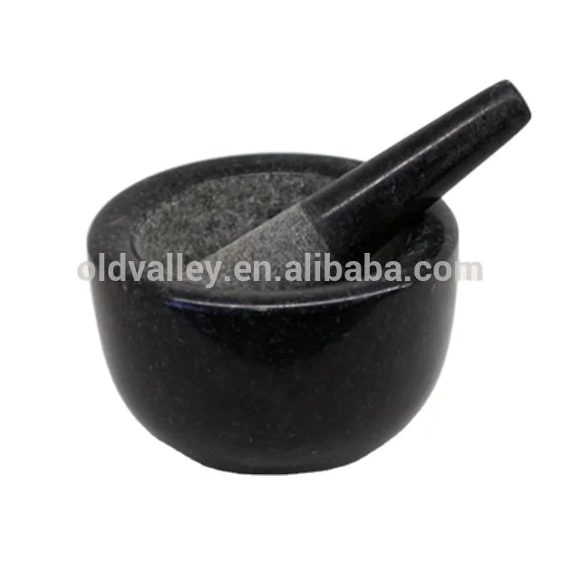 Безопасная для пищевых продуктов Кухонная утварь натуральный камень большой и маленький черный, зеленый, белый полированный гранитный раствор и пестик каменная ступка и пестик