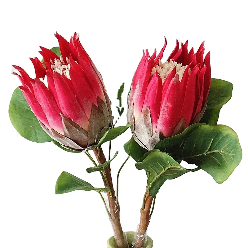 Factory China Artifical Flowers Hand Made Protea Cynaroides King Protea Big Flowers