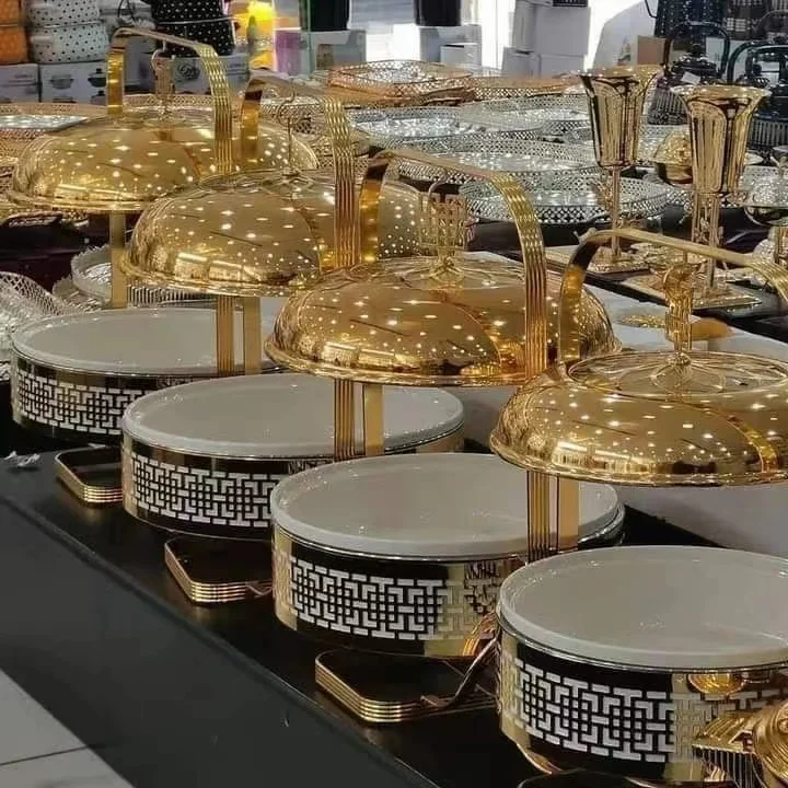 Factory Price Food Warmer For Wedding Party Commercial Catering Equipment Chafing Dishes Hotel Heating Food Chefing Dish