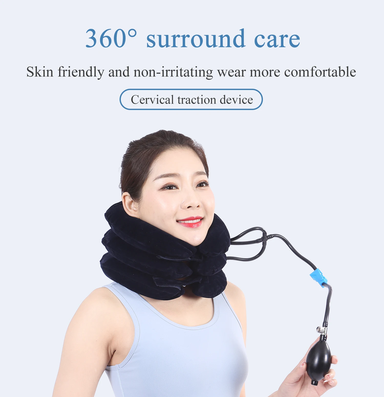 Cervical traction device stretcher medical adult comfort protection for neck pain cervical spondylosis and cervical support