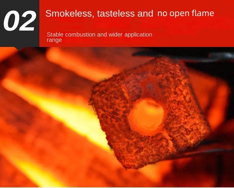 Bamboo sawdust smokeless charcoal briquettes