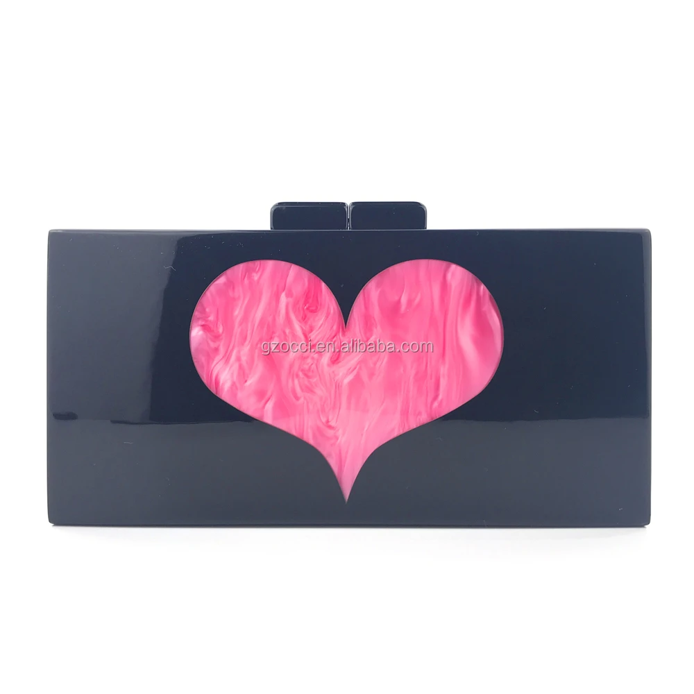 
OC4060 Guangzhou Evening Bag Manufacturer Custom Acrylic Bag Womens Clutch Purse 