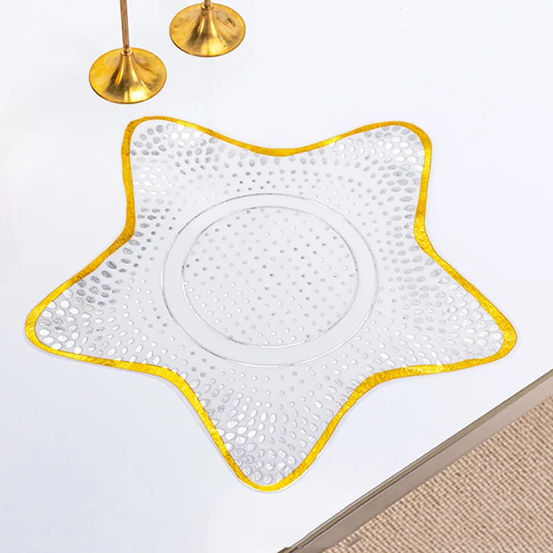 Необычная креативная детская пластиковая подстилка розового золота в форме морской ракушки