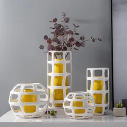New hollow chinese ceramic floor vases for home decor