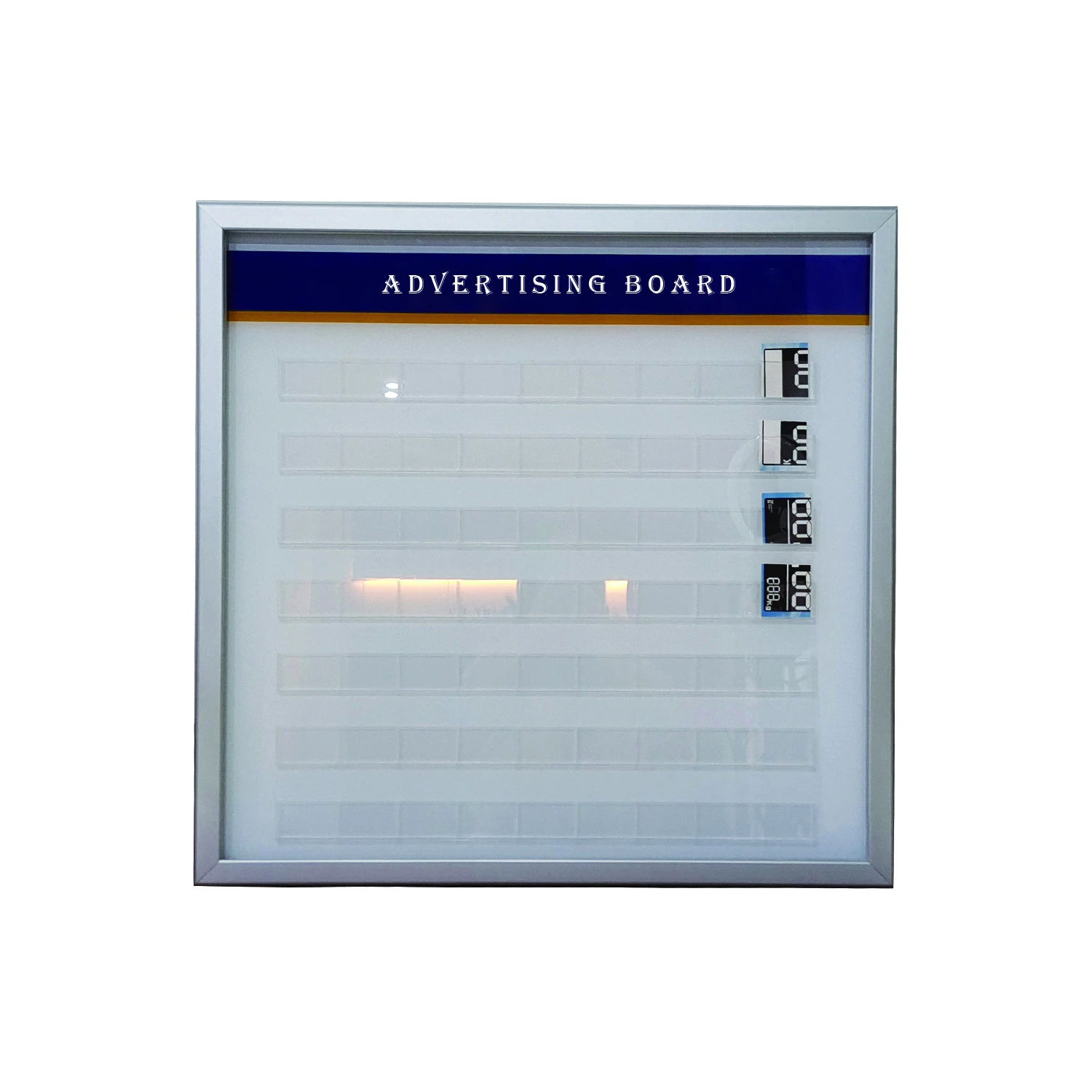 30mm edge aluminum frame acrylic inset card holder bulletin board advertising board