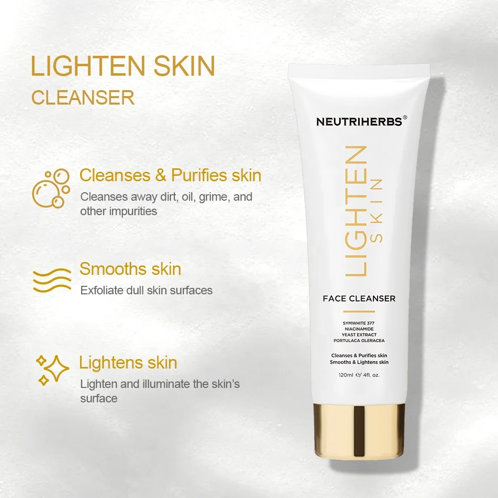 Neutriherbs Organic Natural Best Lightening Glowing Face Wash Niacinamide Brightening Skin Hydrating Wihtening Facial Cleanser