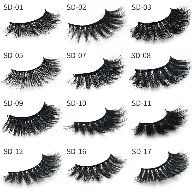 
Fluffy Wholesale Silk False Eyelash Comfortable Synthetic False Eyelashes 3d Silk Lashes 