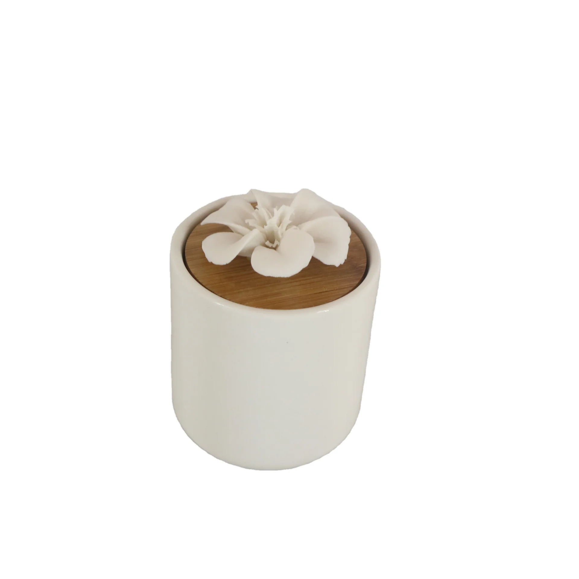 ceramic candle jars for tealight SPA massage melt jar with spout Wax Warmer oil burner candle holder vessel