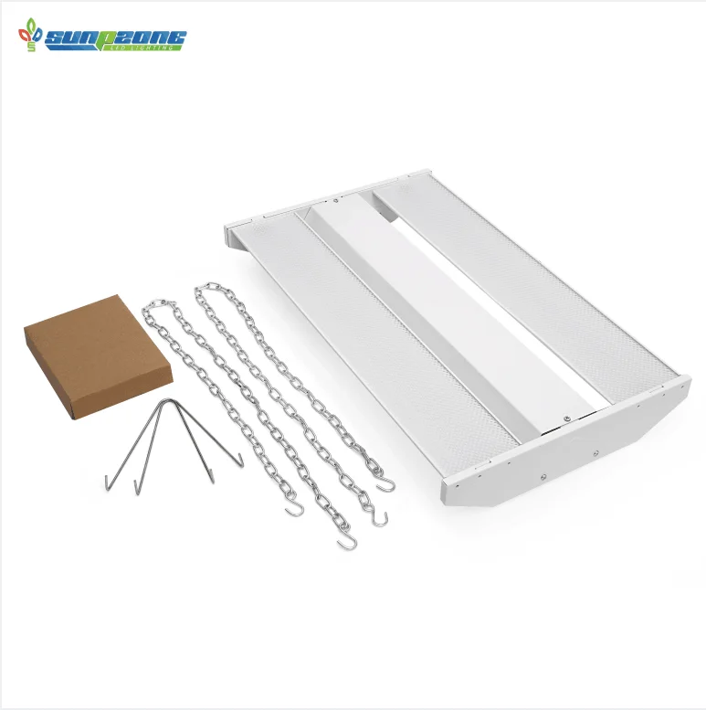 Industrial Warehouse Lighting Fixture Gym Garage 320w 43200lm motion sensor Linear High Bay Light Lights