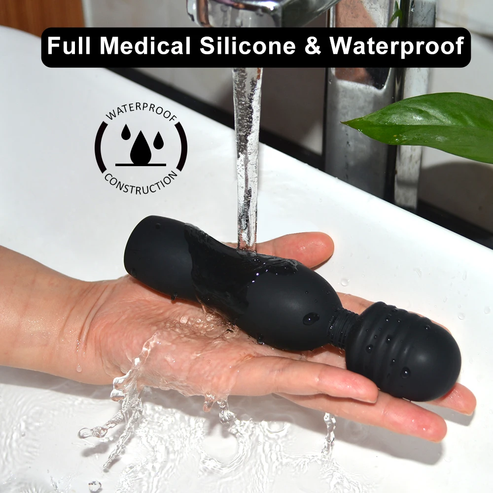 10 speed silicone waterproof rechargeable personal female av mini small magic handheld wand massager vibrador sex toy for women