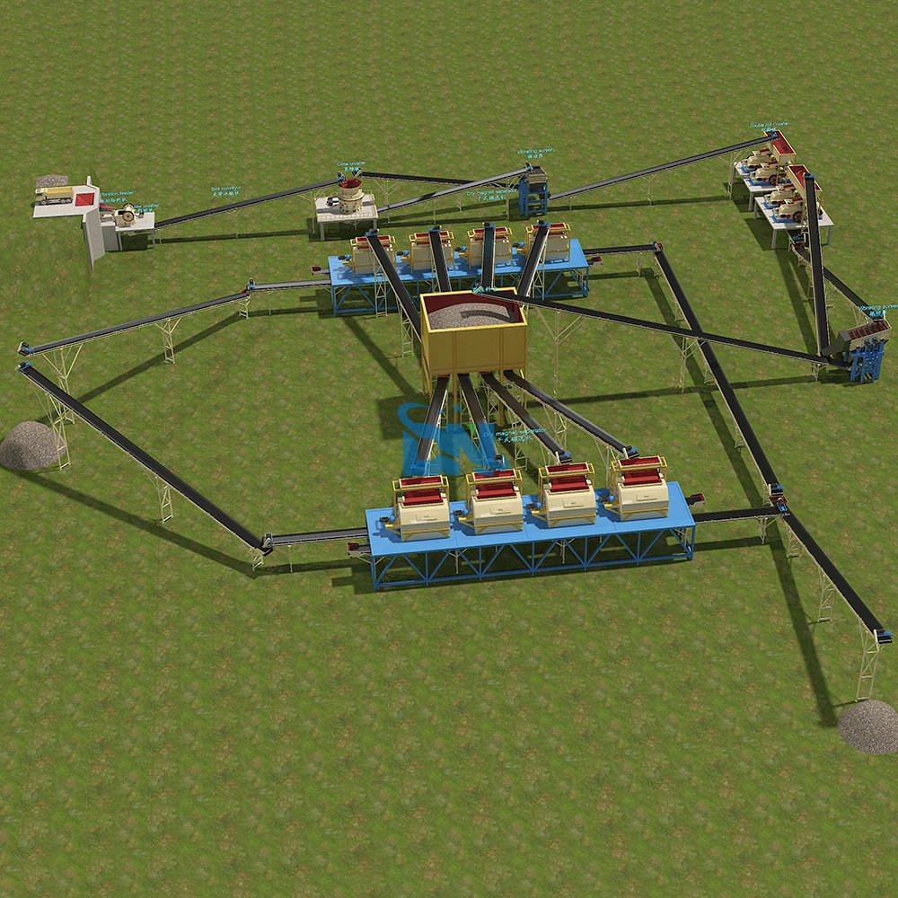 Magnetic Iron Ore Processing Mining Machinery Iron Concentrate Production Line