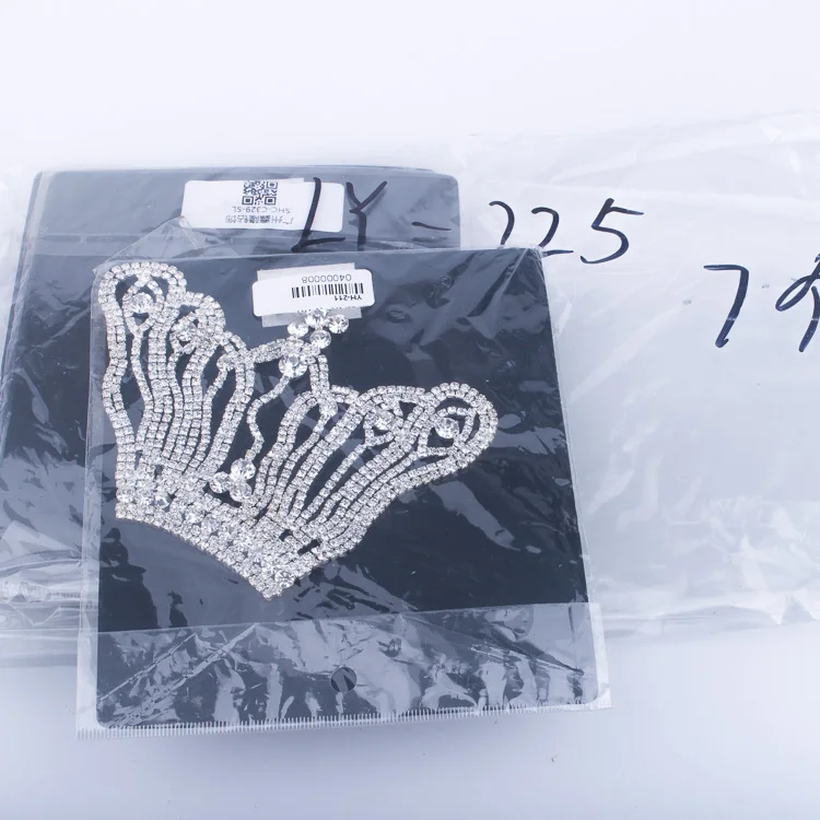 Crystal Bead Stone Crown Rhinestone Applique