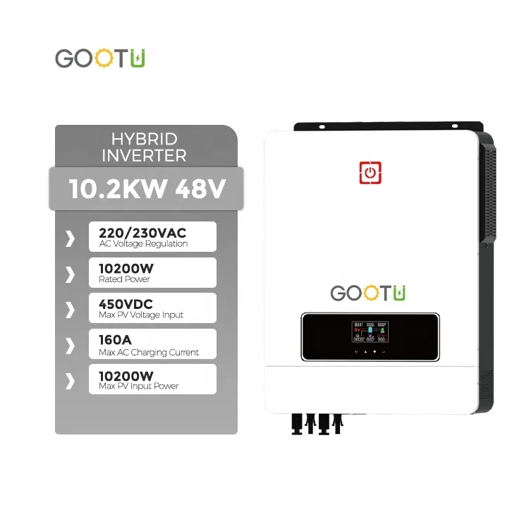 Инвертор GOOTU 10 кВт гибридная система солнечной энергии 2 Однофазный инвертор 220 вольт преобразователь постоянного и переменного тока