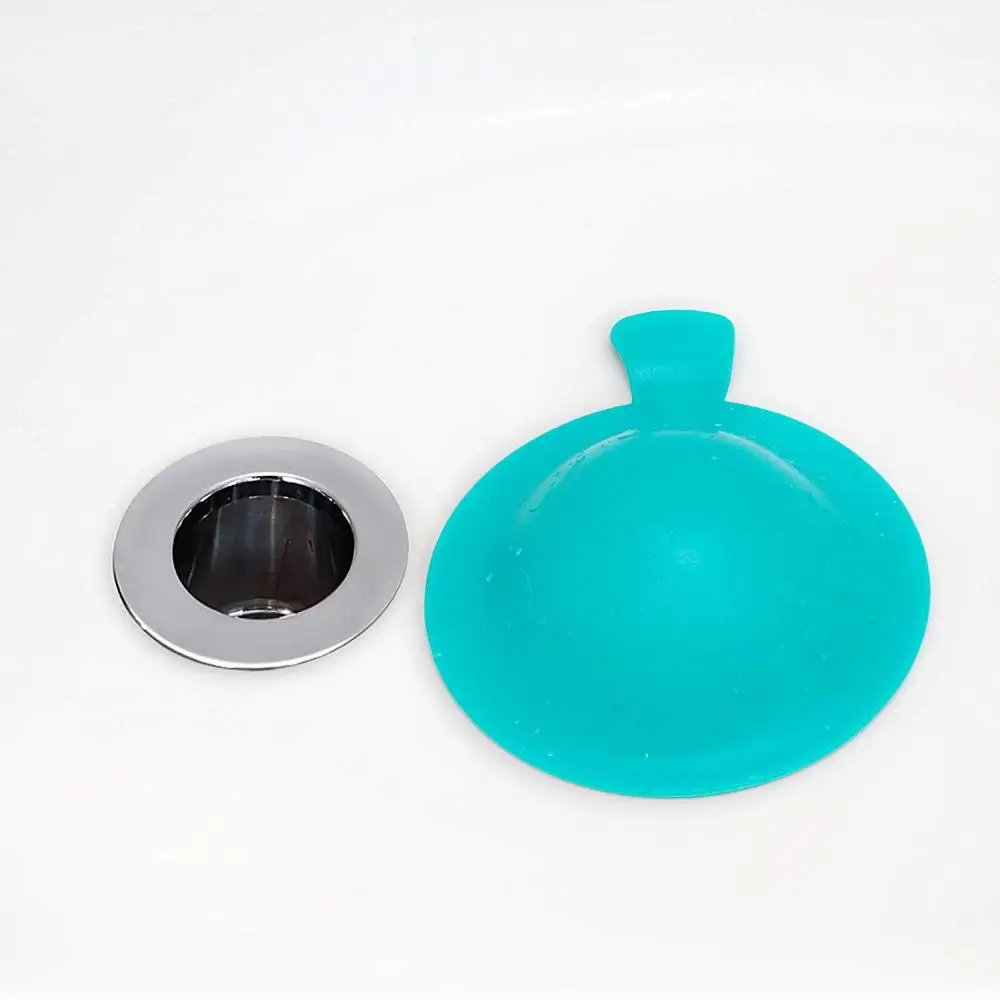 StopShroom STBLU232 Universal Stopper Plug Cover for Bathtub, Bathroom and Kitchen Drains,Silicone Sink Waste Stopper