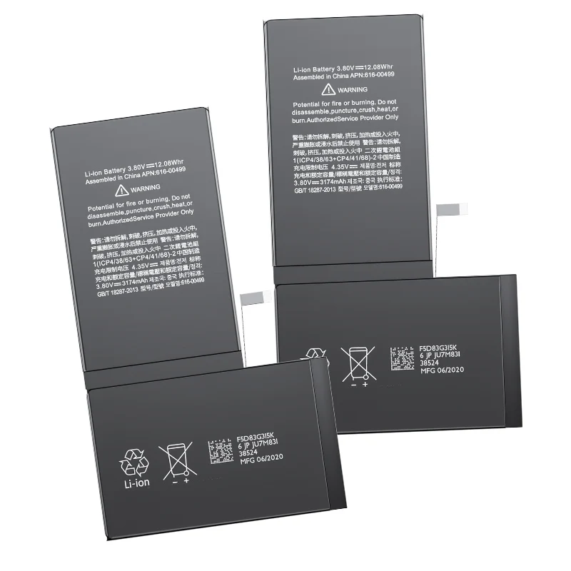 Oem factory wholesale battery batterie replacement for iPhone 11 12 13 14 15 Pro Max 16 xr xs 8 7 6s plus 1:1 brand new 0 cycle
