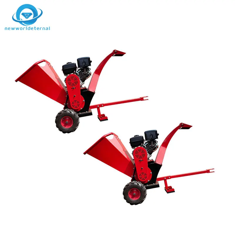 Twig diesel shredder straw gasoline shredder Twig electric grape shredder can move fruit tree leaves