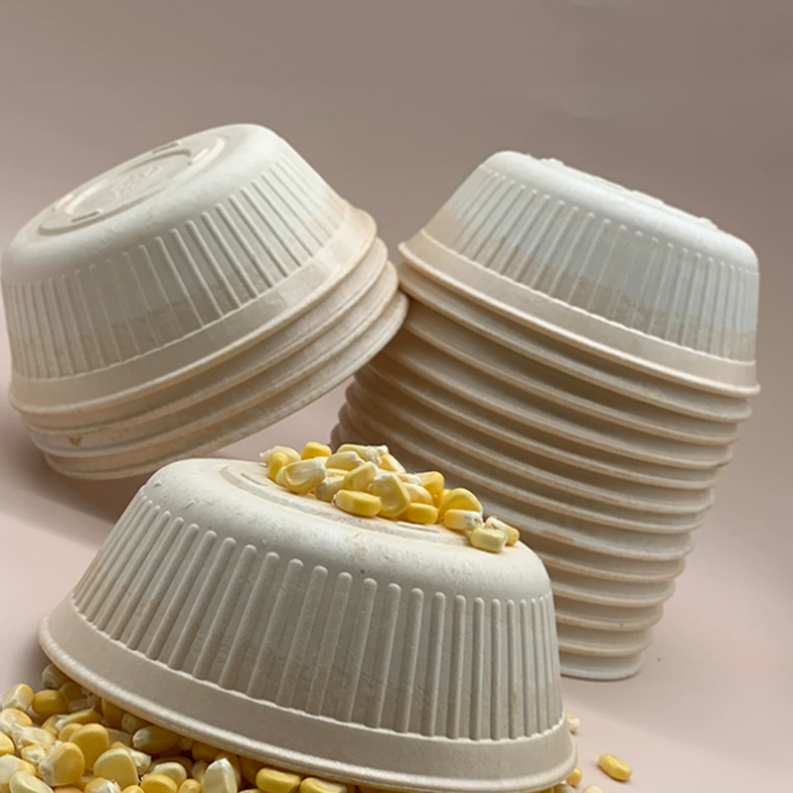 Оптовая продажа с завода, Экологически чистая кукурузный крахмал, одноразовая миска для еды