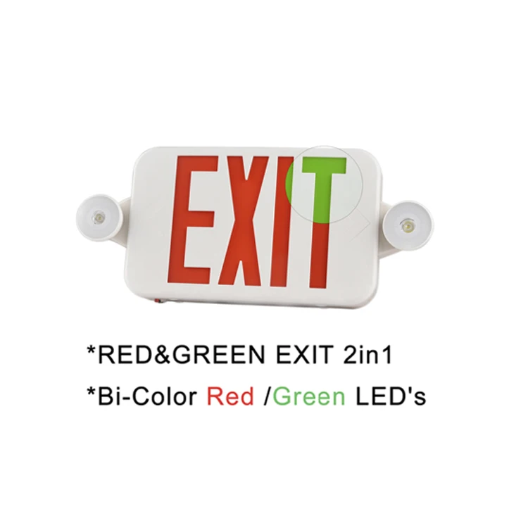NEW Slim UL LED COMBO emergency fire exit signs led maintained emergency light