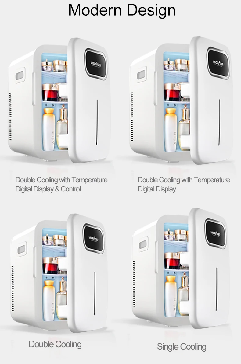 12V AC DC 20L Portable custom LOGO makeup drinks chocolate mini fridge car fridge for home outdoor bar hotel