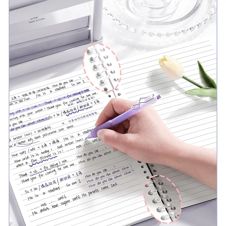 wholesale   New Original  A5 Loose Leaf Notebook Pvc Cover Binder 60 pages