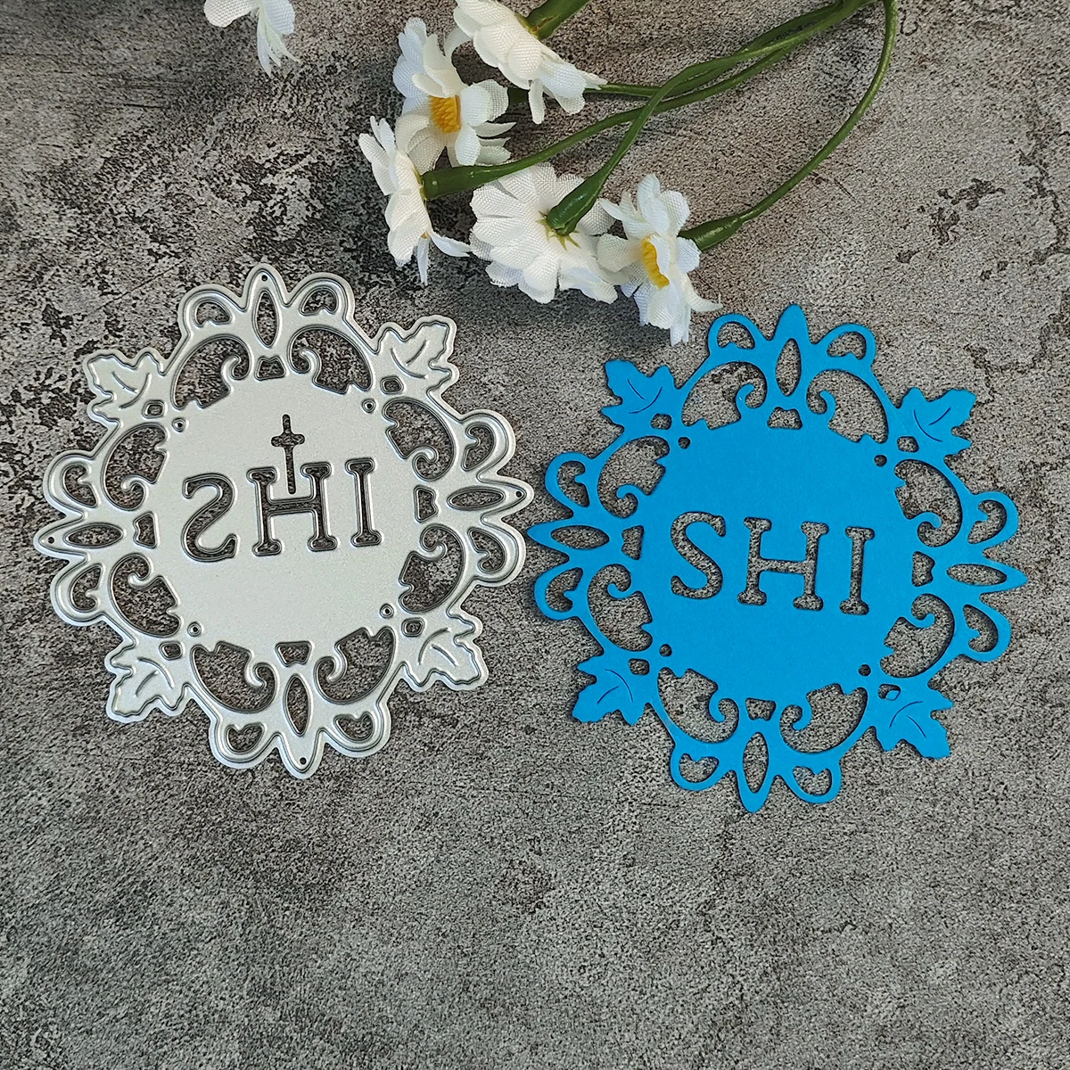 AAGU New Metal Cutting Dies Mould Scrapbooking Cutting Die Invitation Card Deers Flower Circle Craft Paper Cutting Die