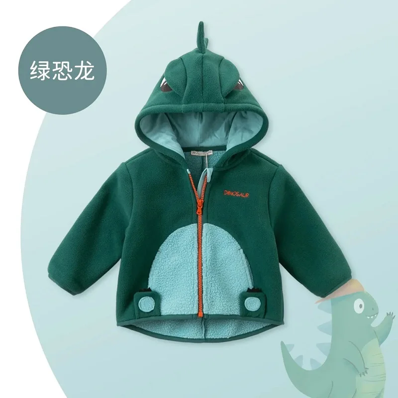 Autumn Winter Fashion Animal Design Cute Polar Fleece Jacket Toddler Girls Clothing
